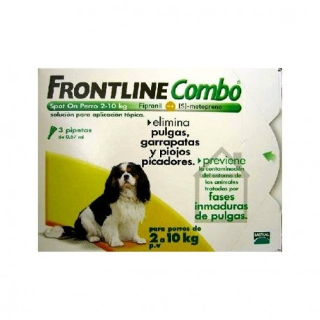 FRONTLINE COMBO PERROS 2-10 Kg.